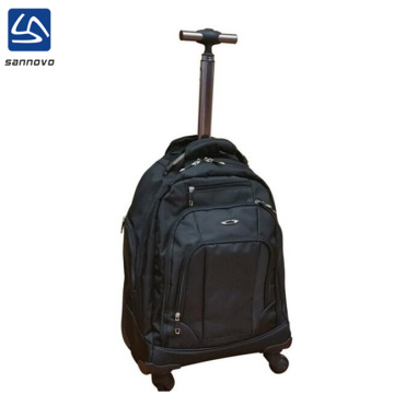 wholesale basic black polyester trolley laptop bag for men